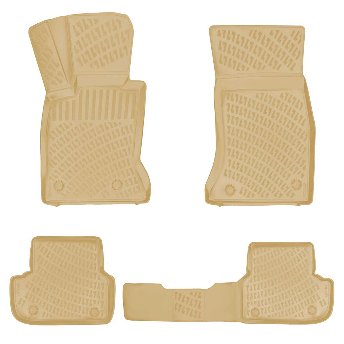 Rizline Bmw 5 Serisi G30 2017 Sonrası İle Uyumlu 3D Havuzlu Paspas Bej