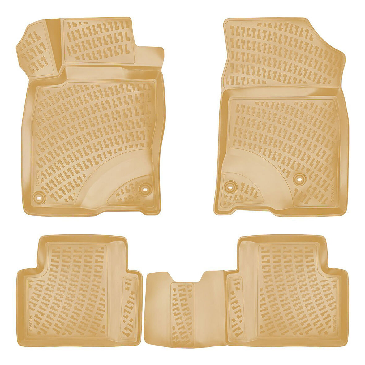 Rizline Honda Civic Rs Hb 2016 Sonrası İle Uyumlu 3D Havuzlu Paspas Bej