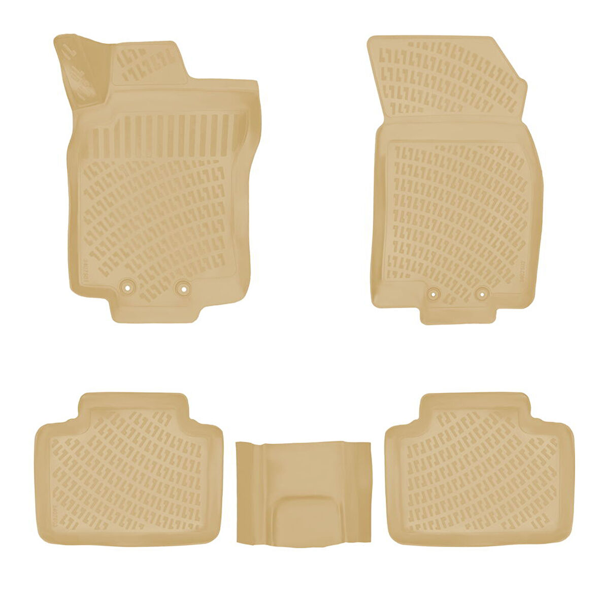 Rizline Nissan X-Trail 2013-2020 İle Uyumlu 3D Havuzlu Paspas Bej