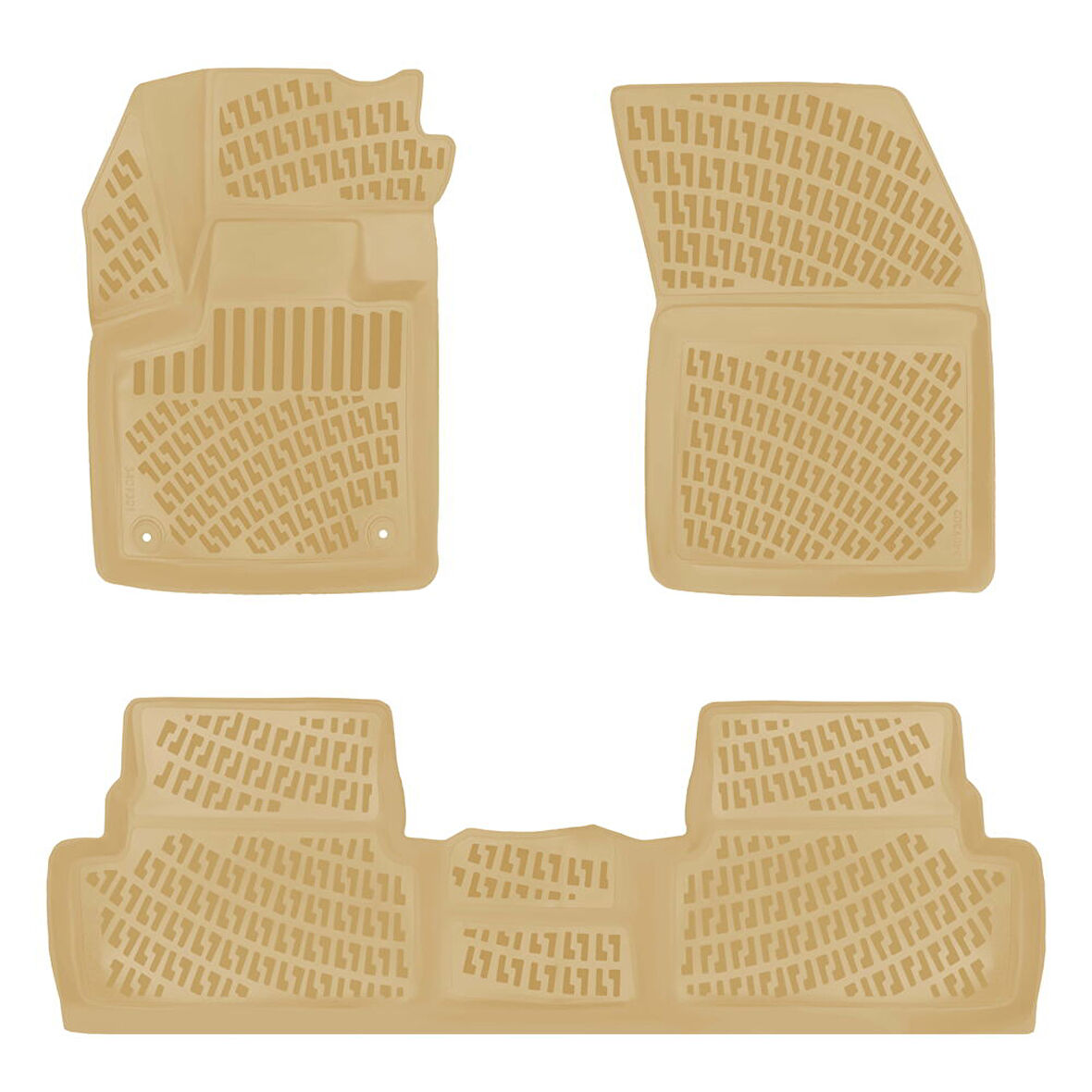 Rizline Opel Grandland 2017 Sonrası İle Uyumlu 3D Havuzlu Paspas Bej