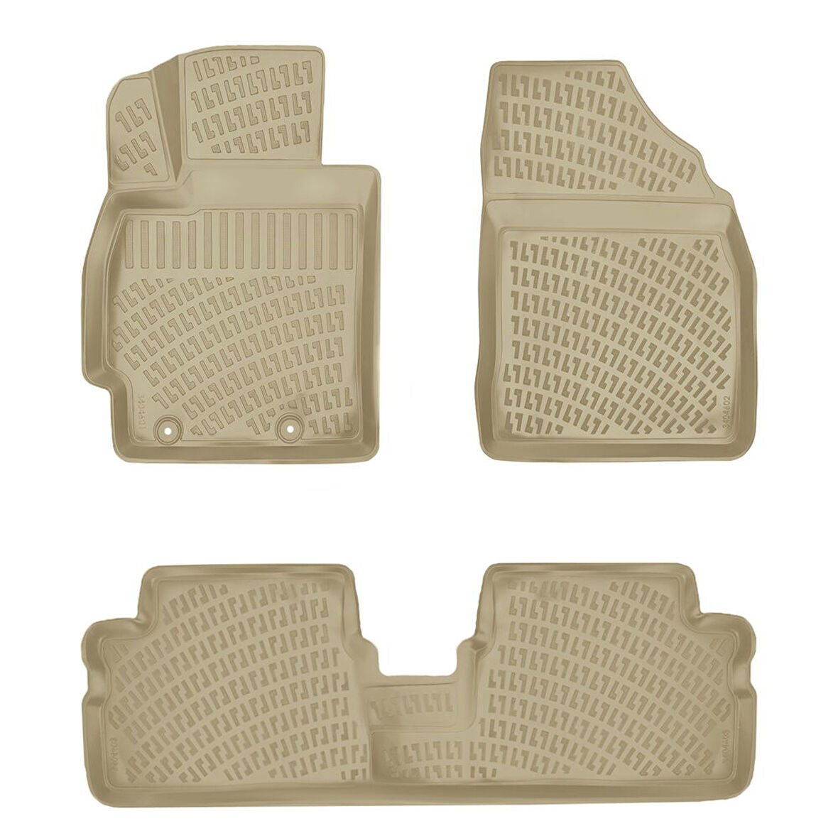 Rizline Toyota Auris 2006-2012 İle Uyumlu 3D Havuzlu Paspas Bej