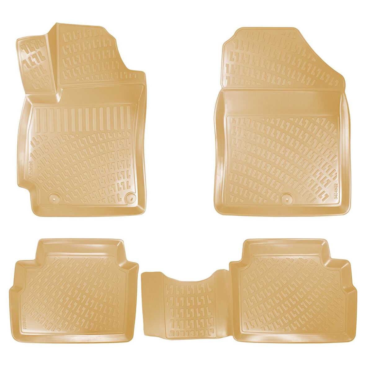 Rizline Hyundai Elantra 2015 Sonrası İle Uyumlu 3D Havuzlu Paspas Bej