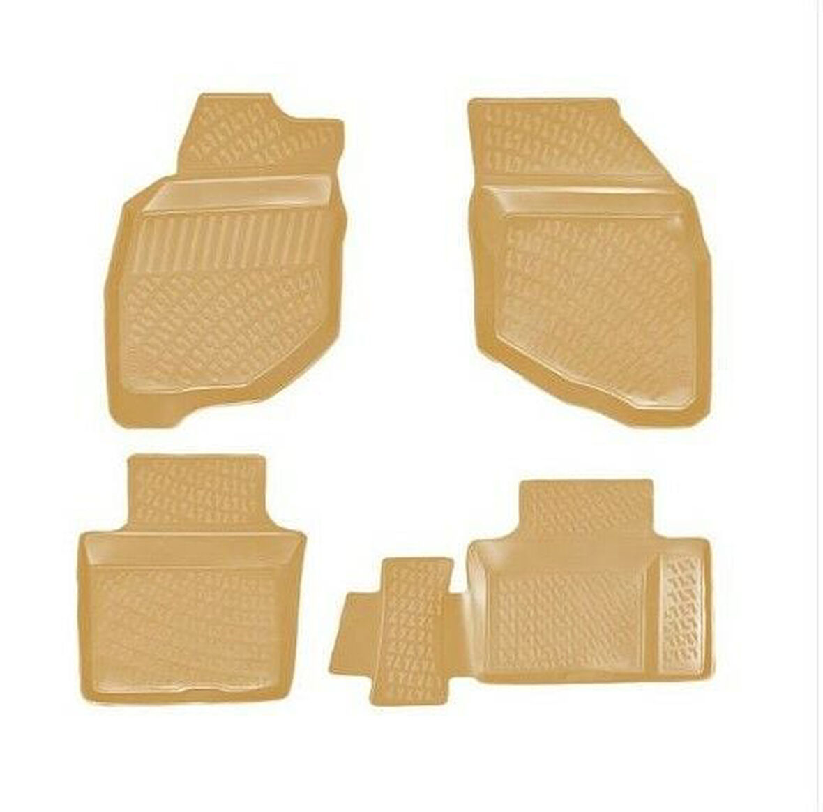 Rizline Honda City 2002-2008 İle Uyumlu 3D Havuzlu Paspas Bej