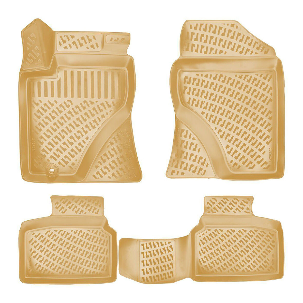 Rizline Toyota Avensis 2003-2009 İle Uyumlu 3D Havuzlu Paspas Bej