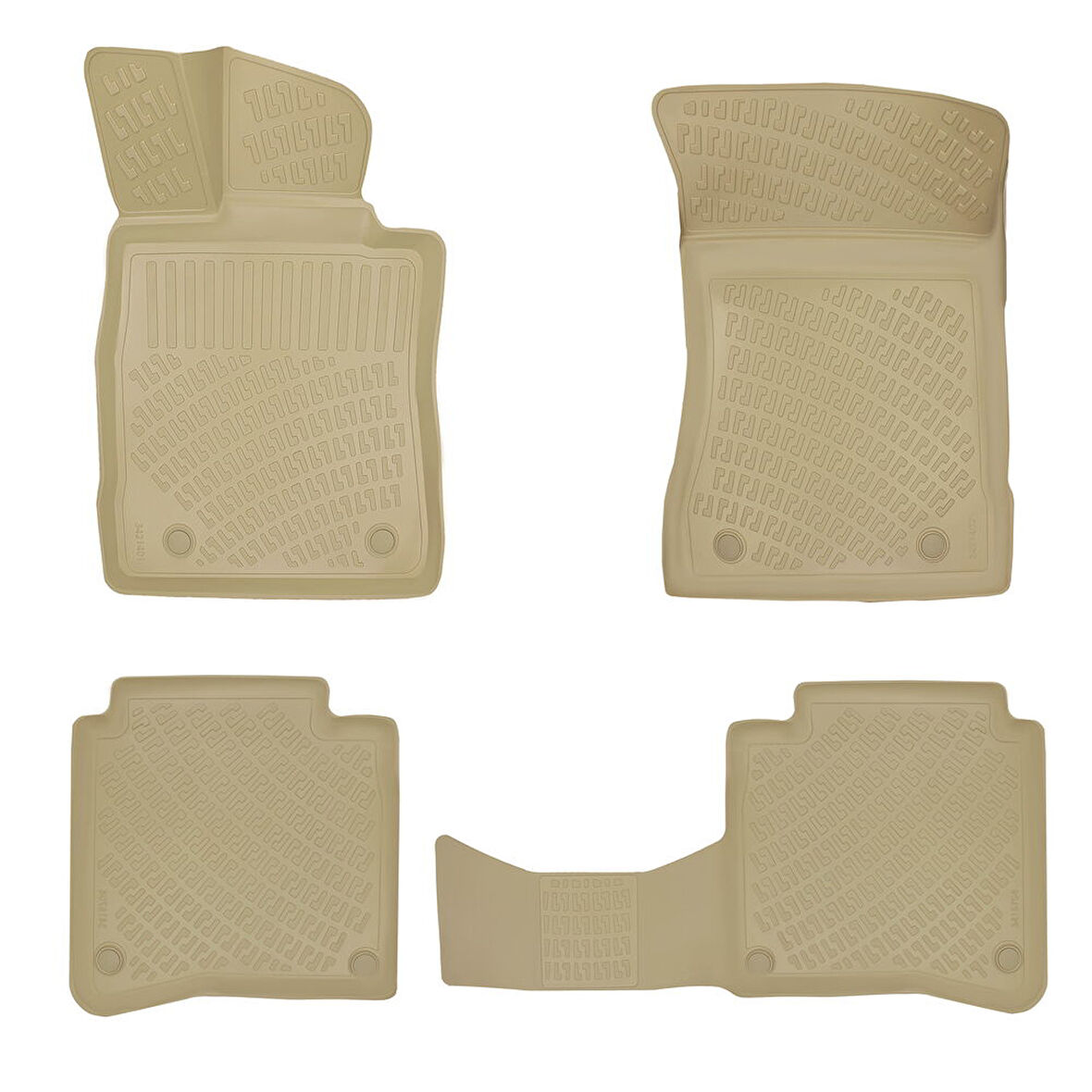 Rizline Mercedes S Seri W221 Long 2006-2013 İle Uyumlu 3D Havuzlu Paspas Bej