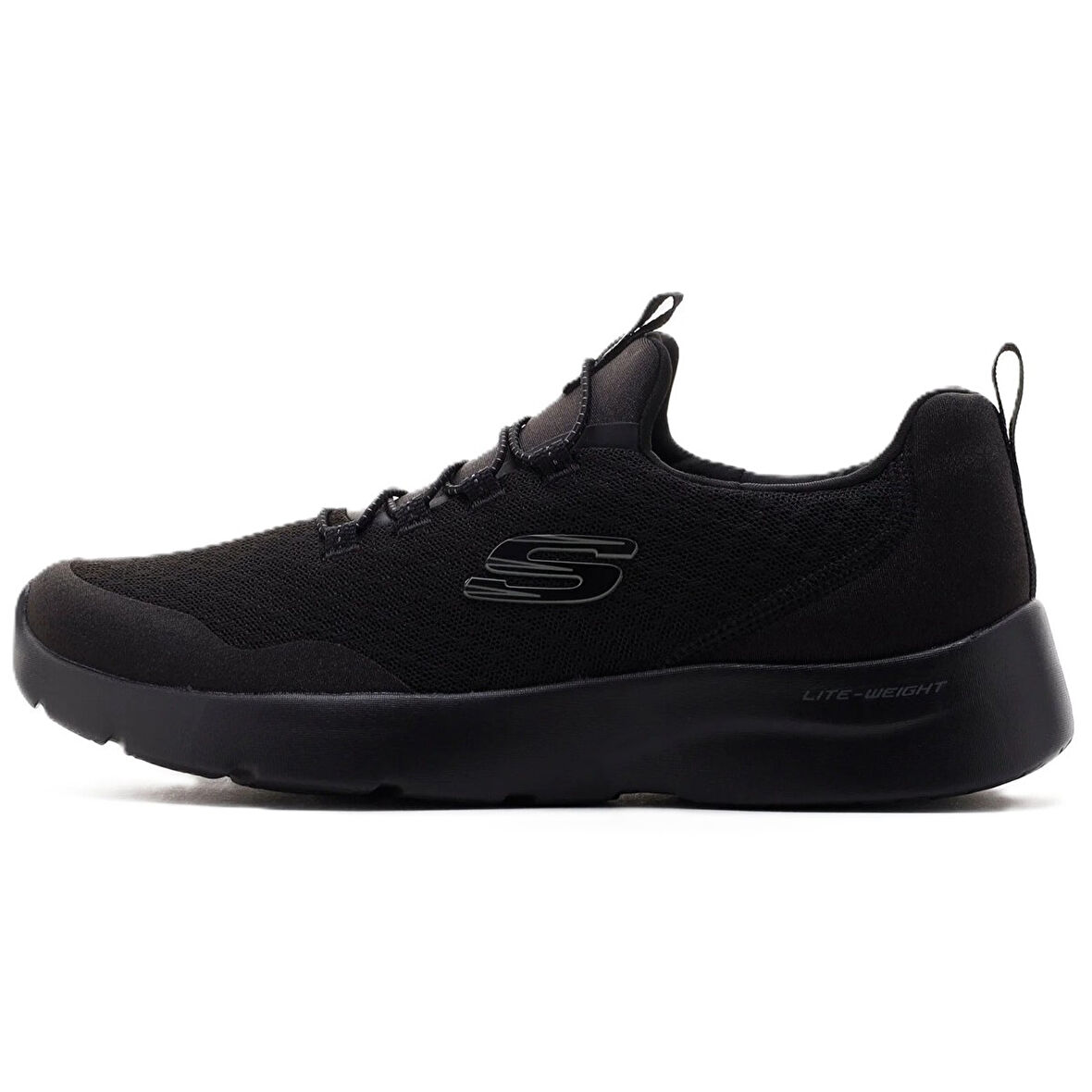 Skechers Dynamight 2.0-Real Smooth Memory Foam Womens Sneaker Black Lastik Bağcıklı Hafızalı taban Kadın Günlük Spor Ayakkabı Siyah