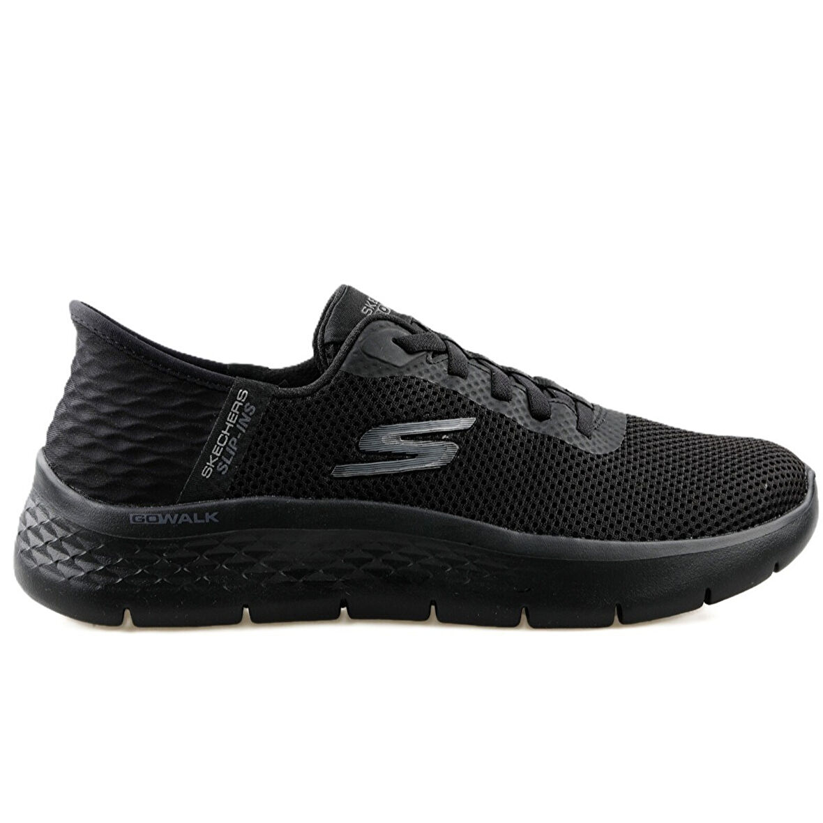 Skechers Slip-ins Go Walk Flex-Grand Entrance Womens Walking Shoes Lastik Bağcıklı Kadın Yürüyüş Ayakkabısı Siyah 