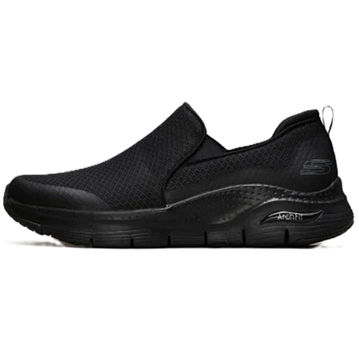 Skechers Arch Fit Banlin Sneaker Konfor Tabanlı Erkek Yürüyüş Ayakkabısı 4cm Yükseklik Siyah