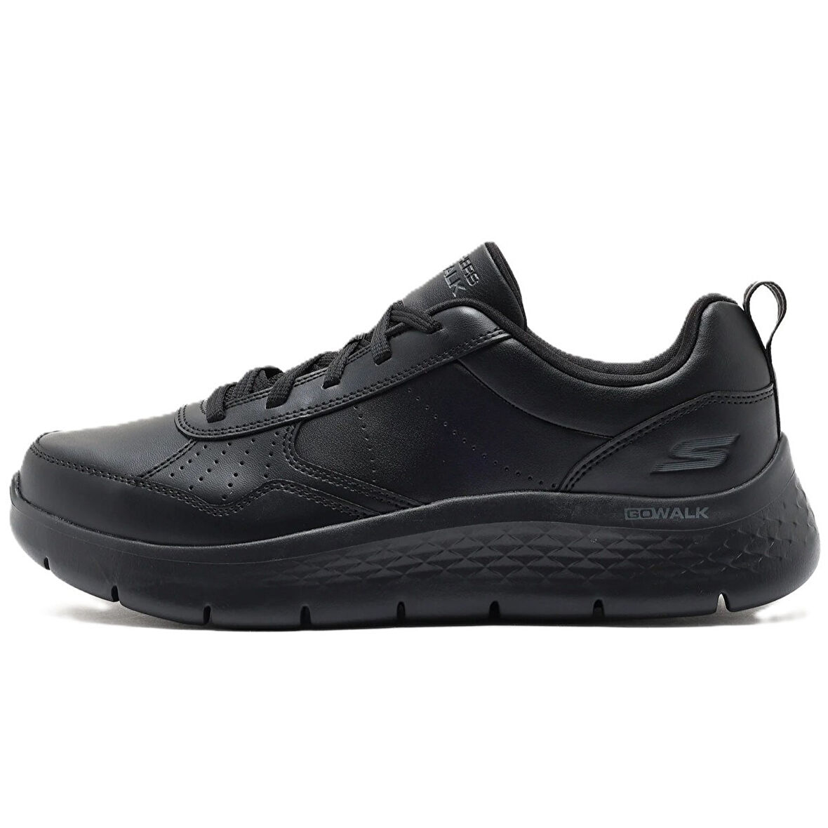 Skechers Go Walk Flex-Steady Up Mens Leather Sneaker Hakiki Deri Erkek Günlük Spor Ayakkabı Siyah