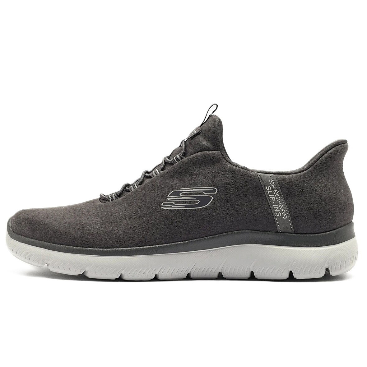 Skechers Summits-Korlo Memory Foam Mens Sneaker Hafızalı Taban Lastik Bağcıklı Erkek Günlük Spor Ayakkabı Gri