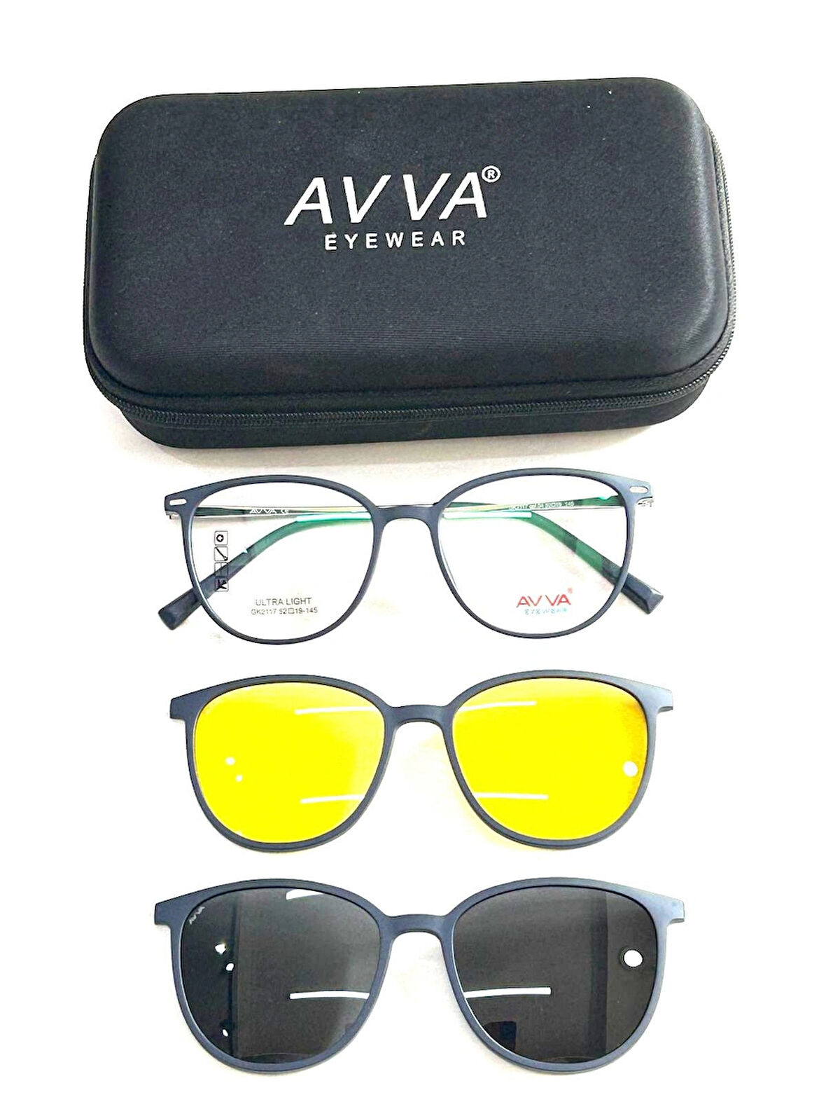 AVVA 2117  C4  L-F POLARİZE&ANTİFAR KLİPSLİ UNİSEX GÜNEŞ GÖZLÜĞÜ