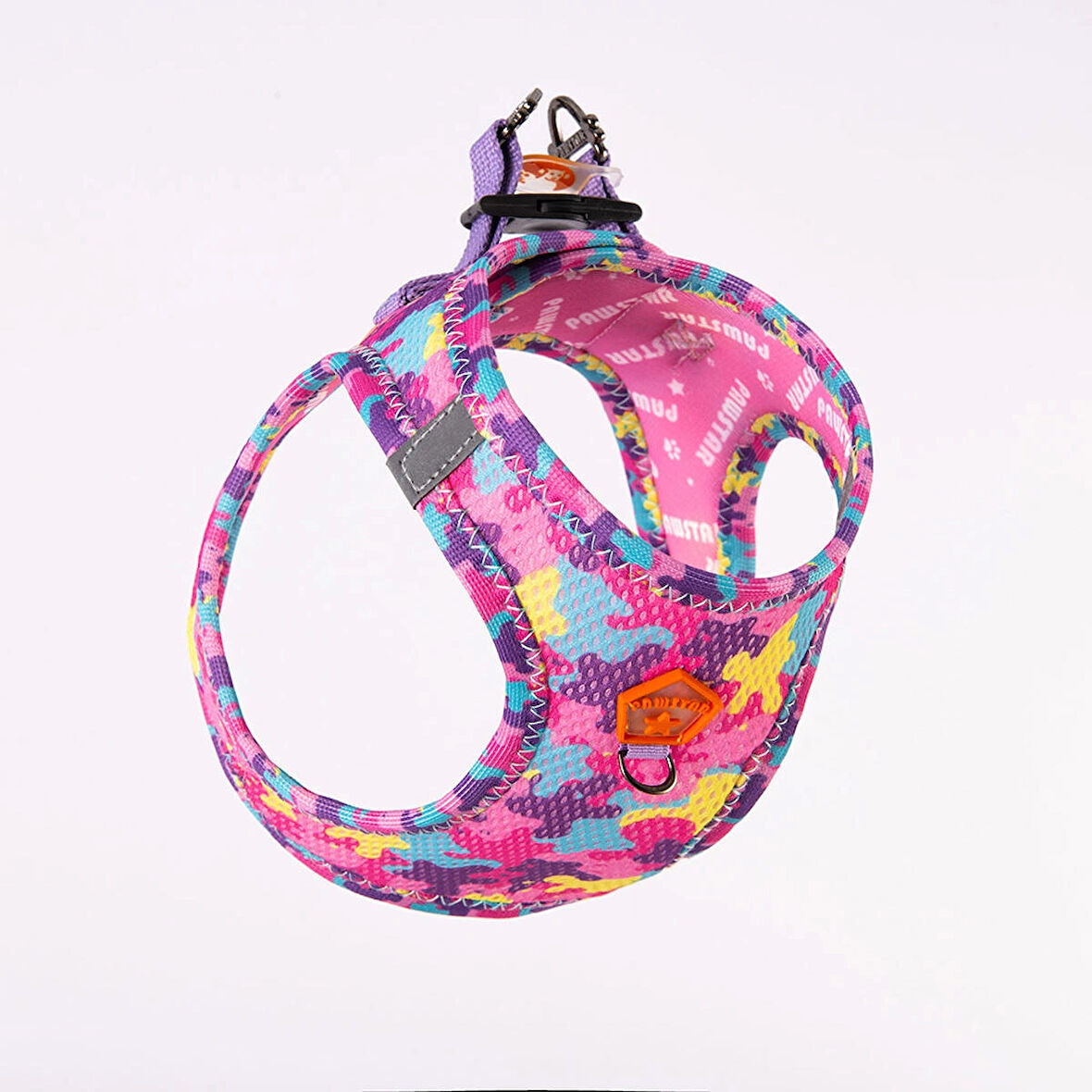 Pawstar Air-Mesh Rosea Camouflage Köpek Göğüs Tasması