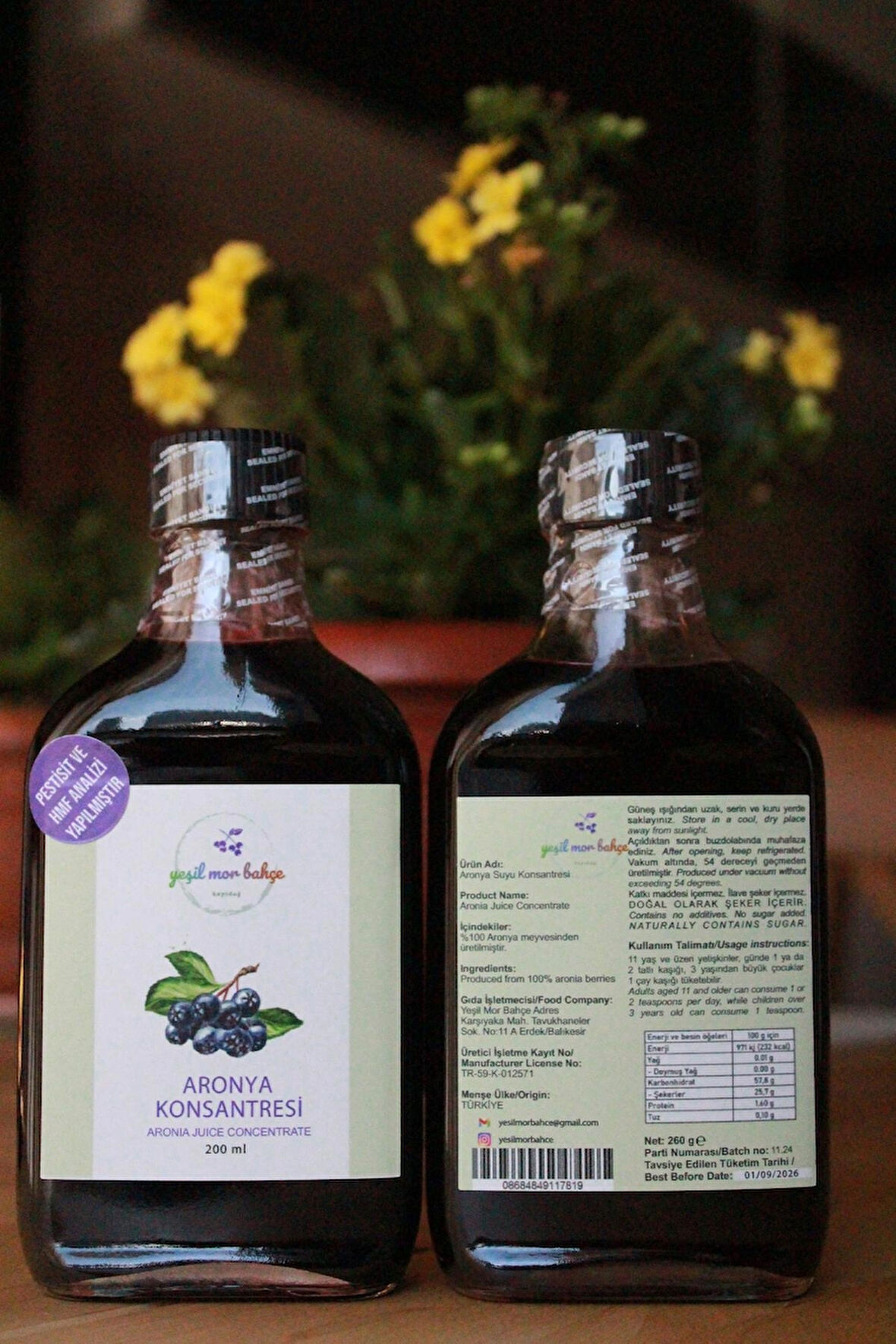 Aronya Konsantresi (Aronya Özü), 200 ml