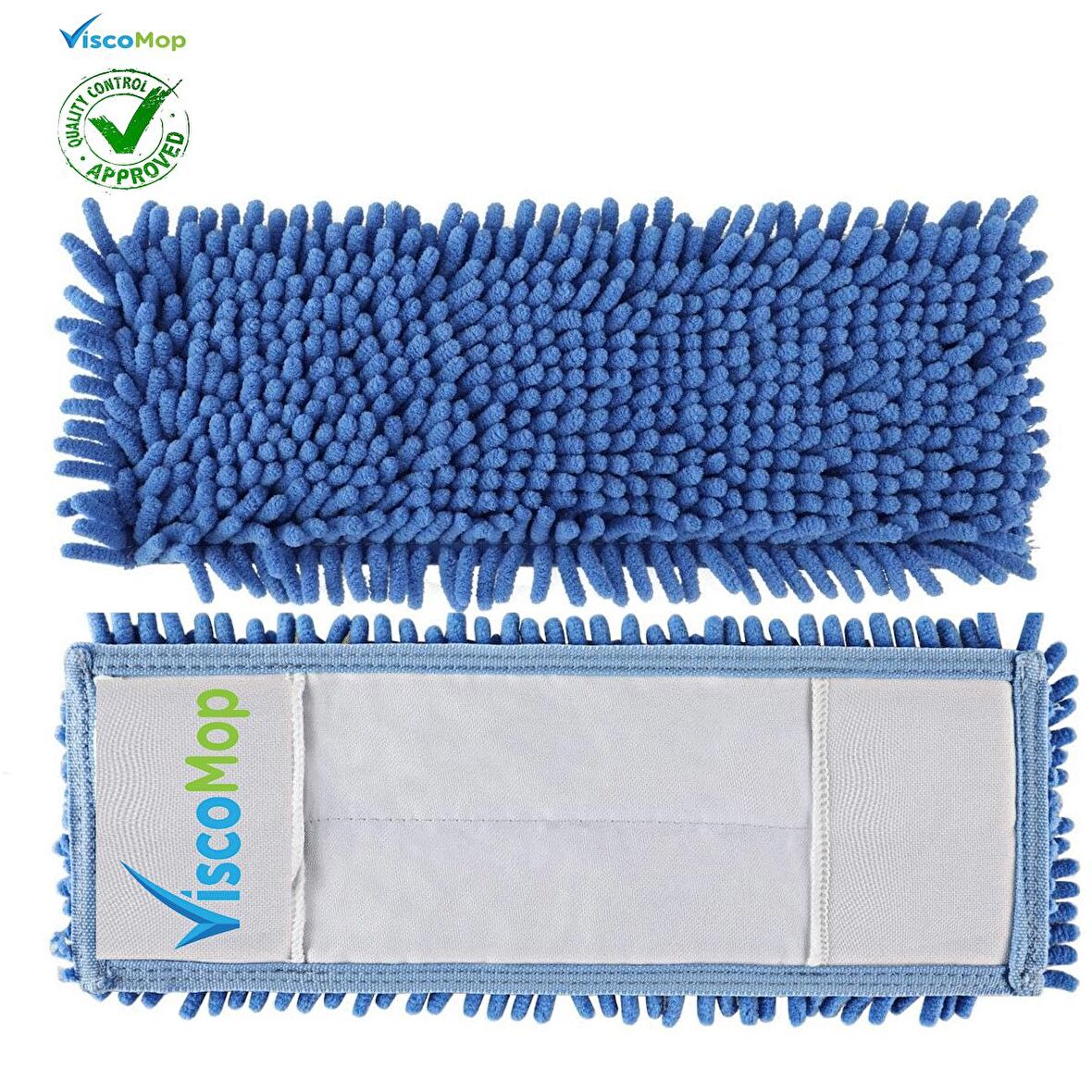 Viscomop Pratik Süper Emici Toz Toplayıcı Microfiber Şönil Mop Bezi 50 cm