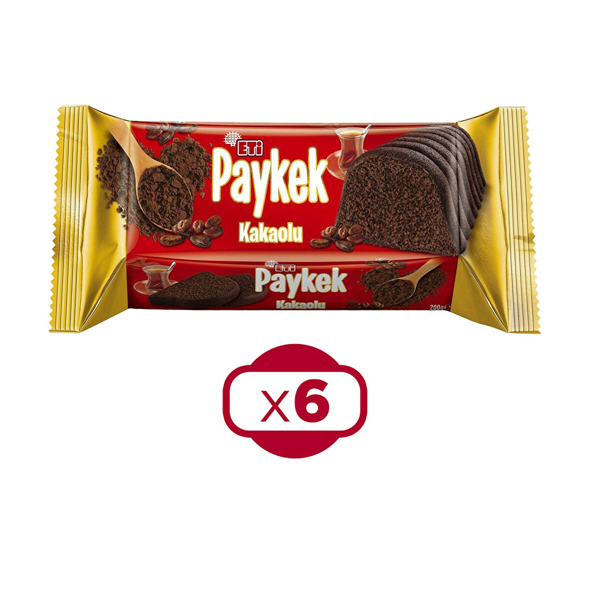 Eti Paykek Kakaolu 200 gr x 6 Adet