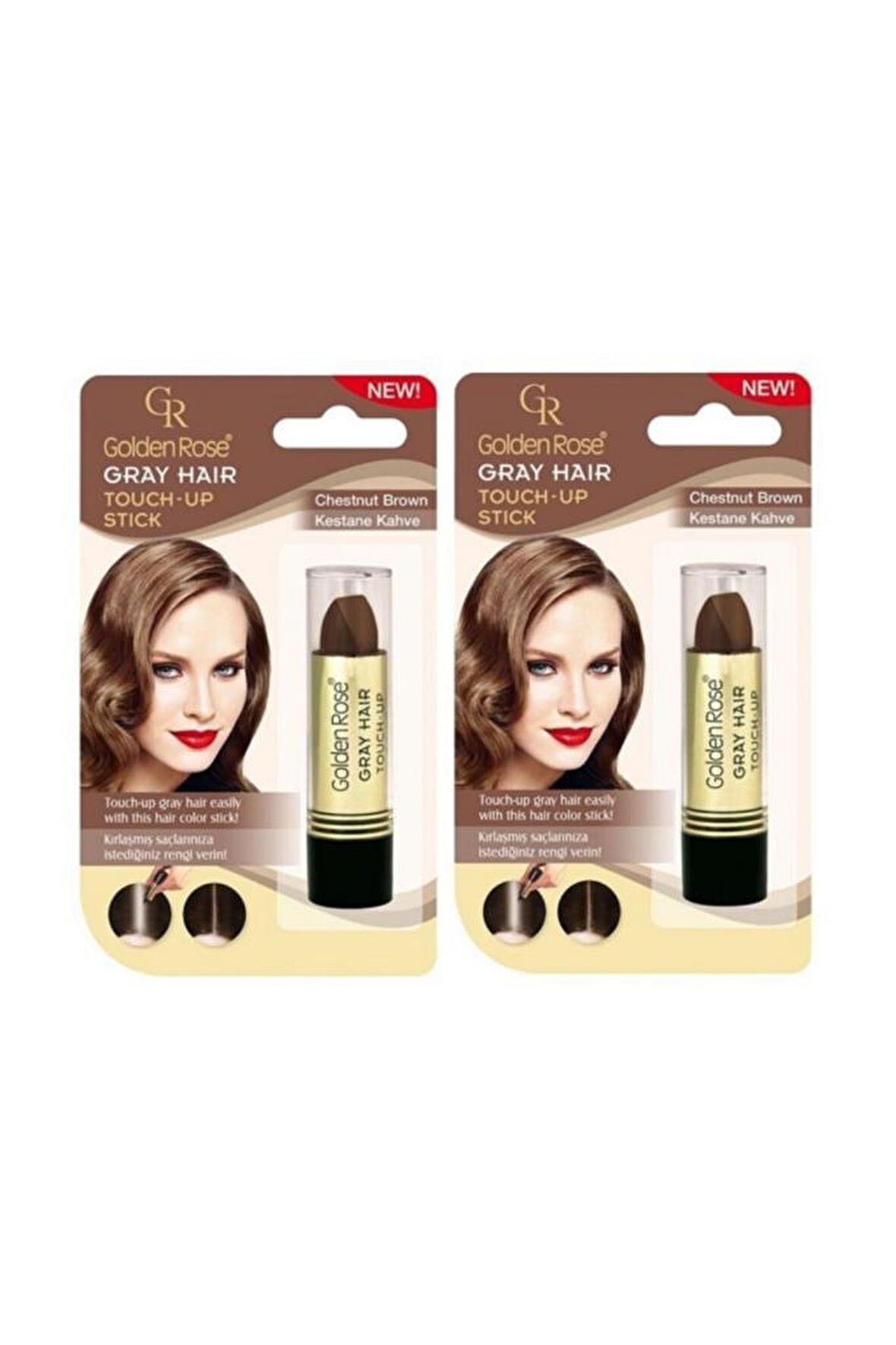 Golden Rose Grey Hair Kestane Kahve Saç Kapatıcı No :07 2 Adet