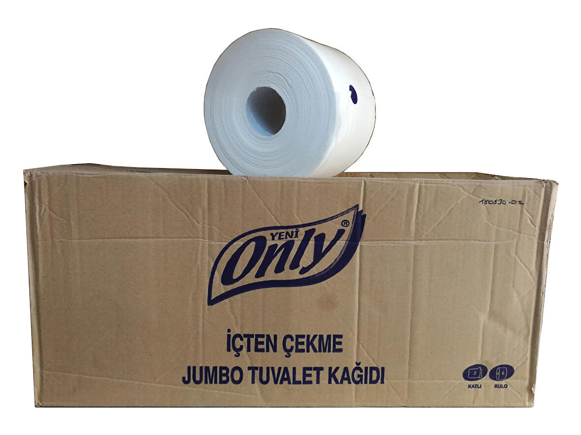 Only İçten Çekmeli Jumbo Cimri Tuvalet Kağıdı / 5.9 Kg / 2 Kat / 6'lı Koli