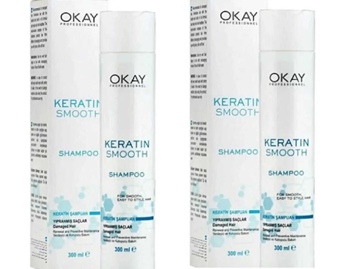 OKAYPROFESSIONNEL KERATIN SMOOTH Şampuan 300ml 2 Adet