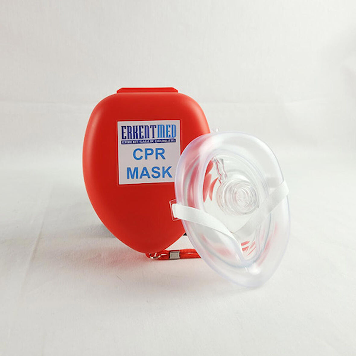 ERKENTMED CPR MASKE SUNİ SOLUNUM MASKESİ KIRMIZI