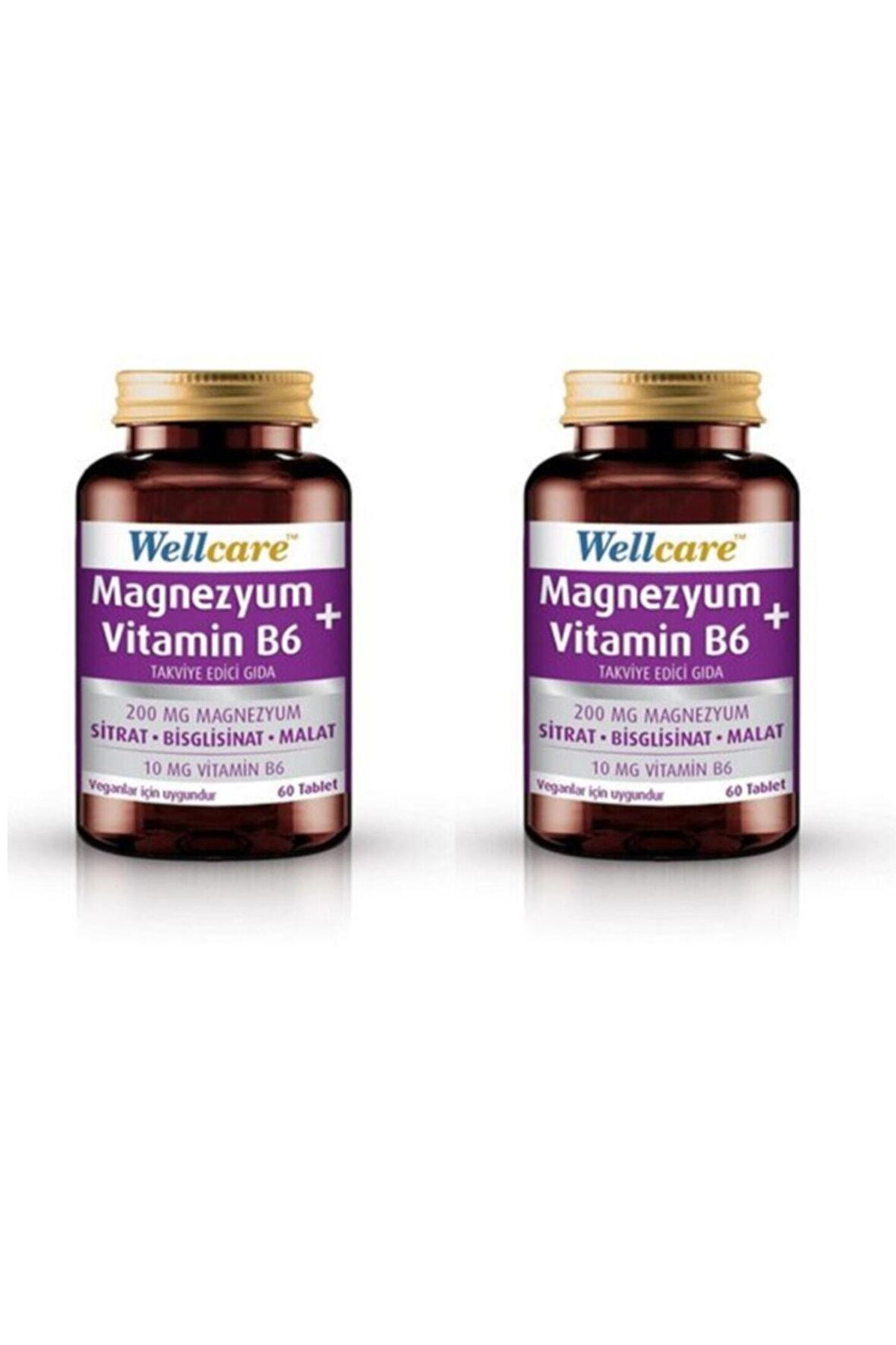 Wellcare Magnezyum + Vitamin B6 60 Tablet 2 Kutu 