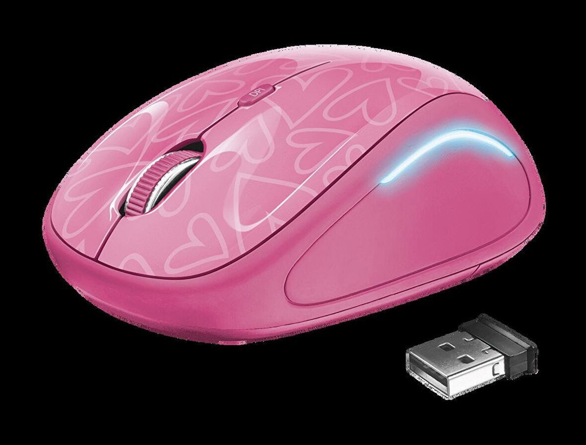 Trust 22336 Yvi Kablosuz Mouse - Pembe