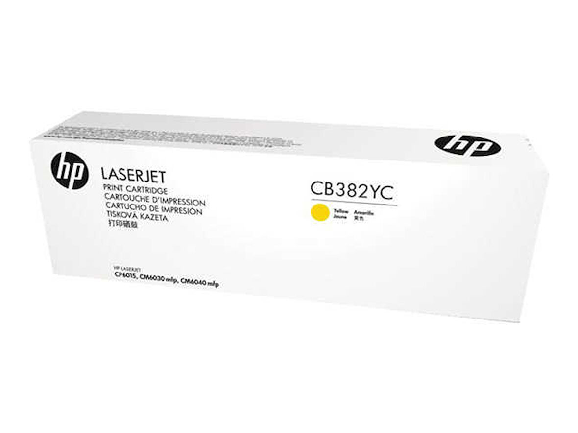 Hp CB382YC (824A) Kutusu Hasarlı Sarı Orjinal Toner