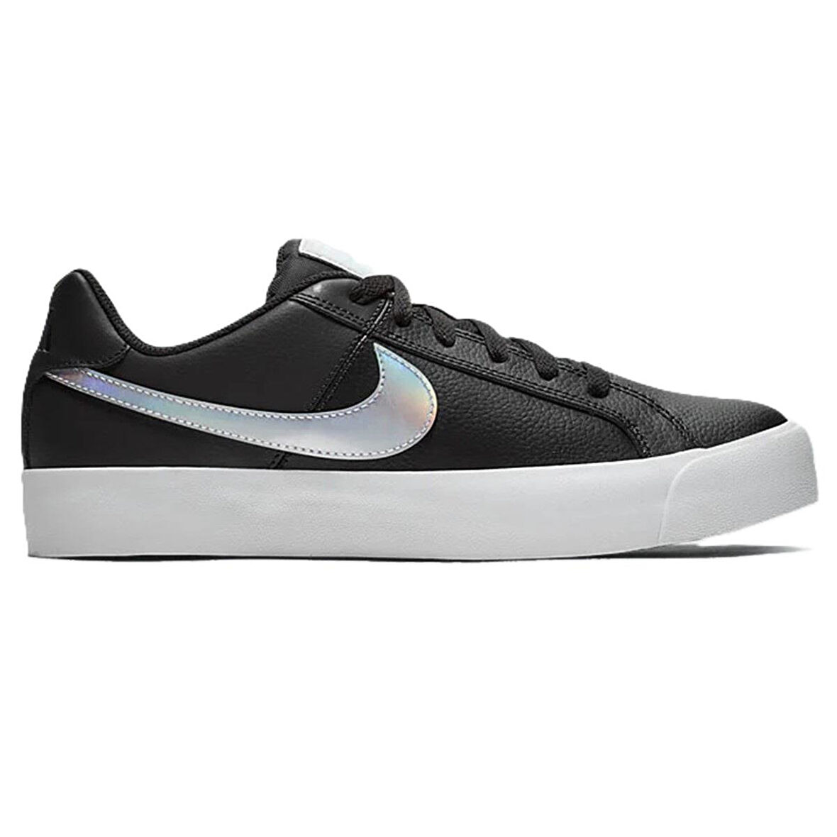 Nike Court Royale Ac Leather Sneaker Hakiki Deri Günlük Spor Ayakkabı Siyah Gri Swoosh