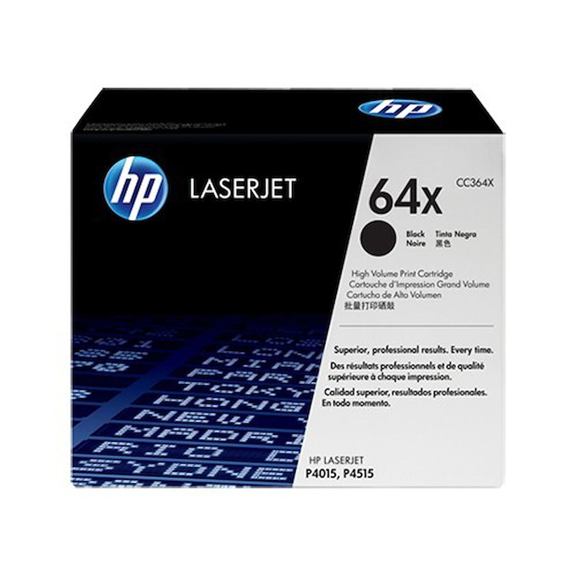 Hp CC364X (64X) Kutusu Hasarlı Siyah Orjinal Toner