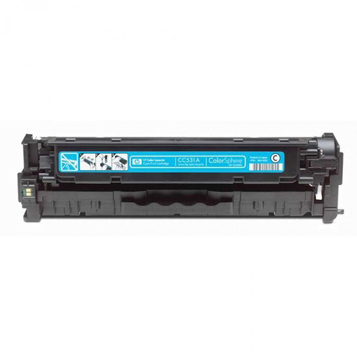 Hp CC531A (304A) Kutusuz Mavi Orjinal Toner