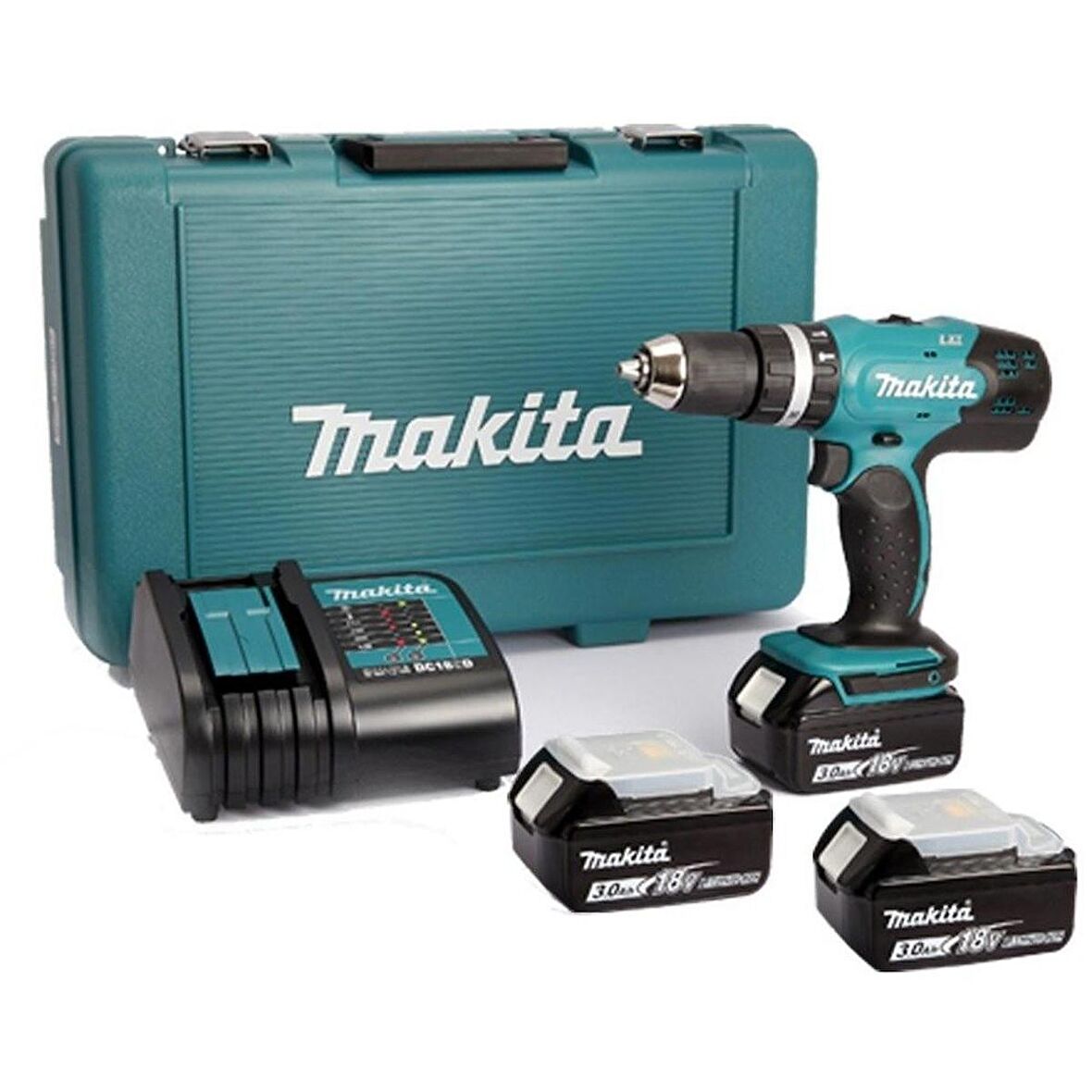 MAKİTA DDF453SFE3 Üç Akülü Darbesiz Matkap 18 Volt 3.0Ah