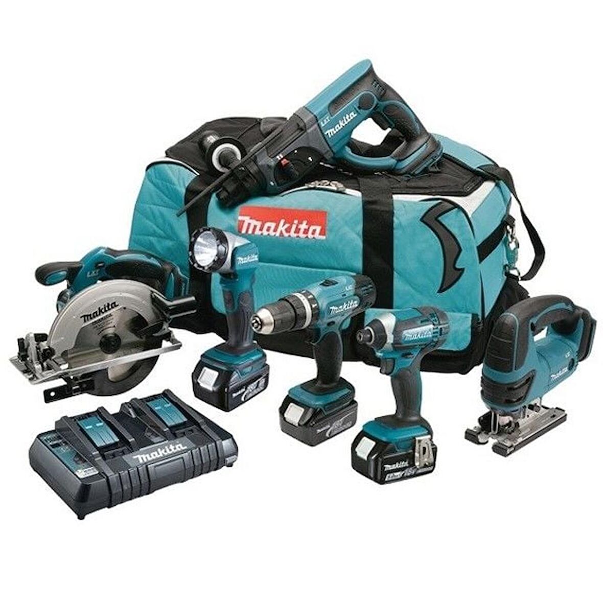 Makita DLX6068PT 5 Ah Akülü Darbeli Vidalama Seti