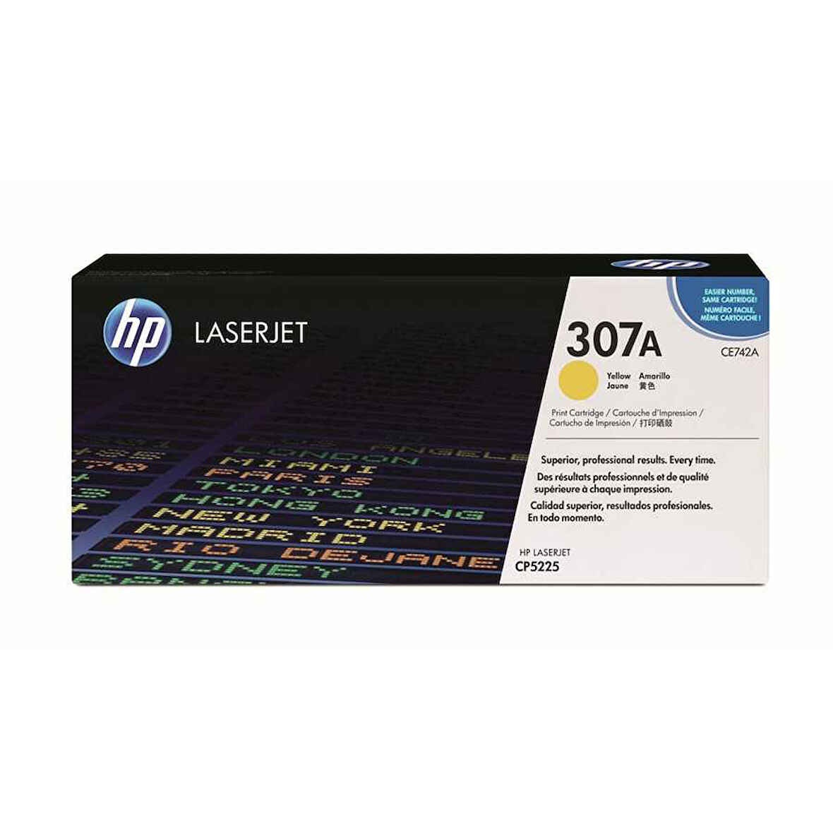 Hp CE742A (307A) Kutusu Hasarlı Sarı Orjinal Toner