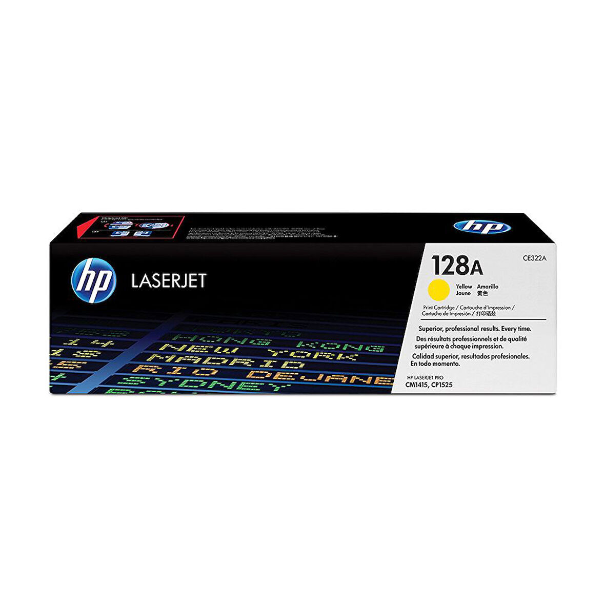 Hp CE322A (128A) Kutusu Hasarlı Sarı Orjinal Toner