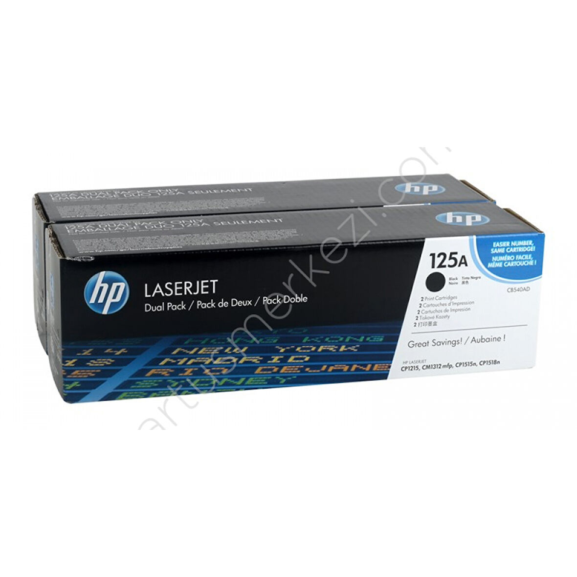 Hp CB540AD (125A) Siyah Orjinal Multi Paket Toner