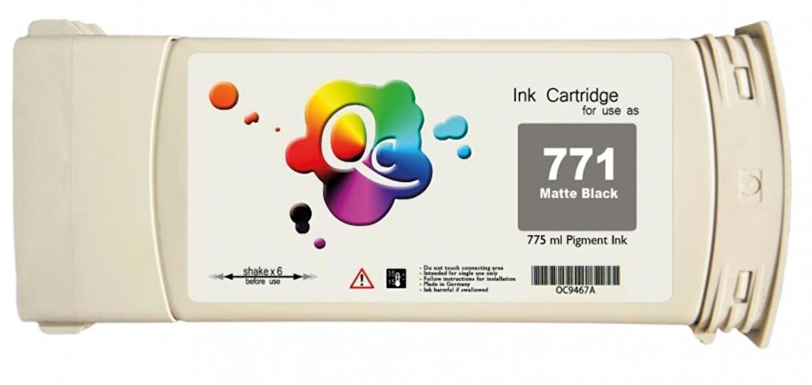 Hp 771 775 Ml Mat Siyah Desingjet Mürekep Kartuşu Ce037A Muhadil