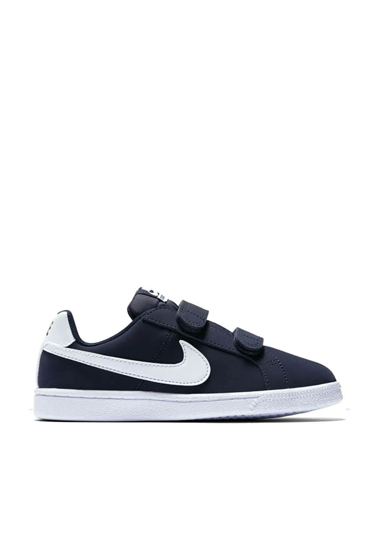 Nike Court Royale Leather Sneaker Hakiki Deri Bantlı Çırtlı Unisex Çocuk Spor Ayakkabı Lacivert