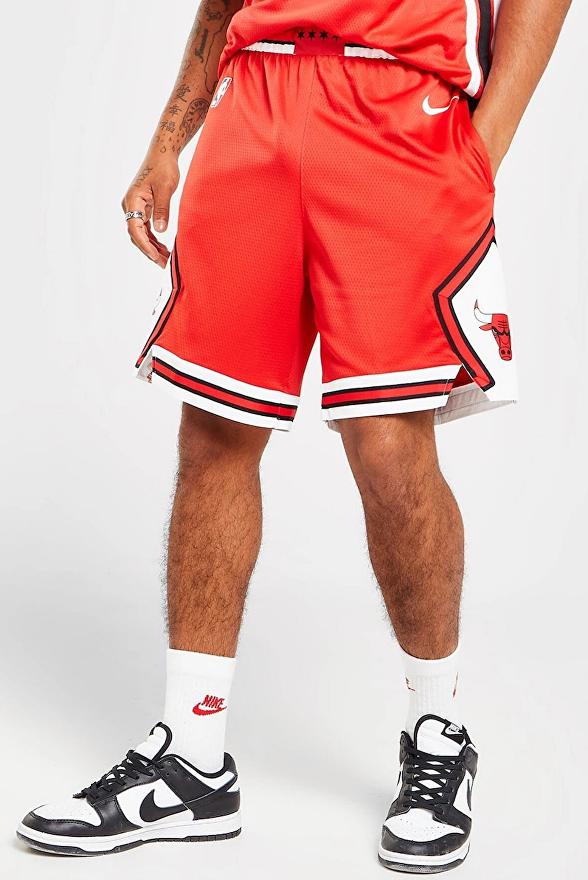 Nike Dri Fit NBA Chicago Bulls Swingman Shorts Erkek Basketbol Şort Kırmızı