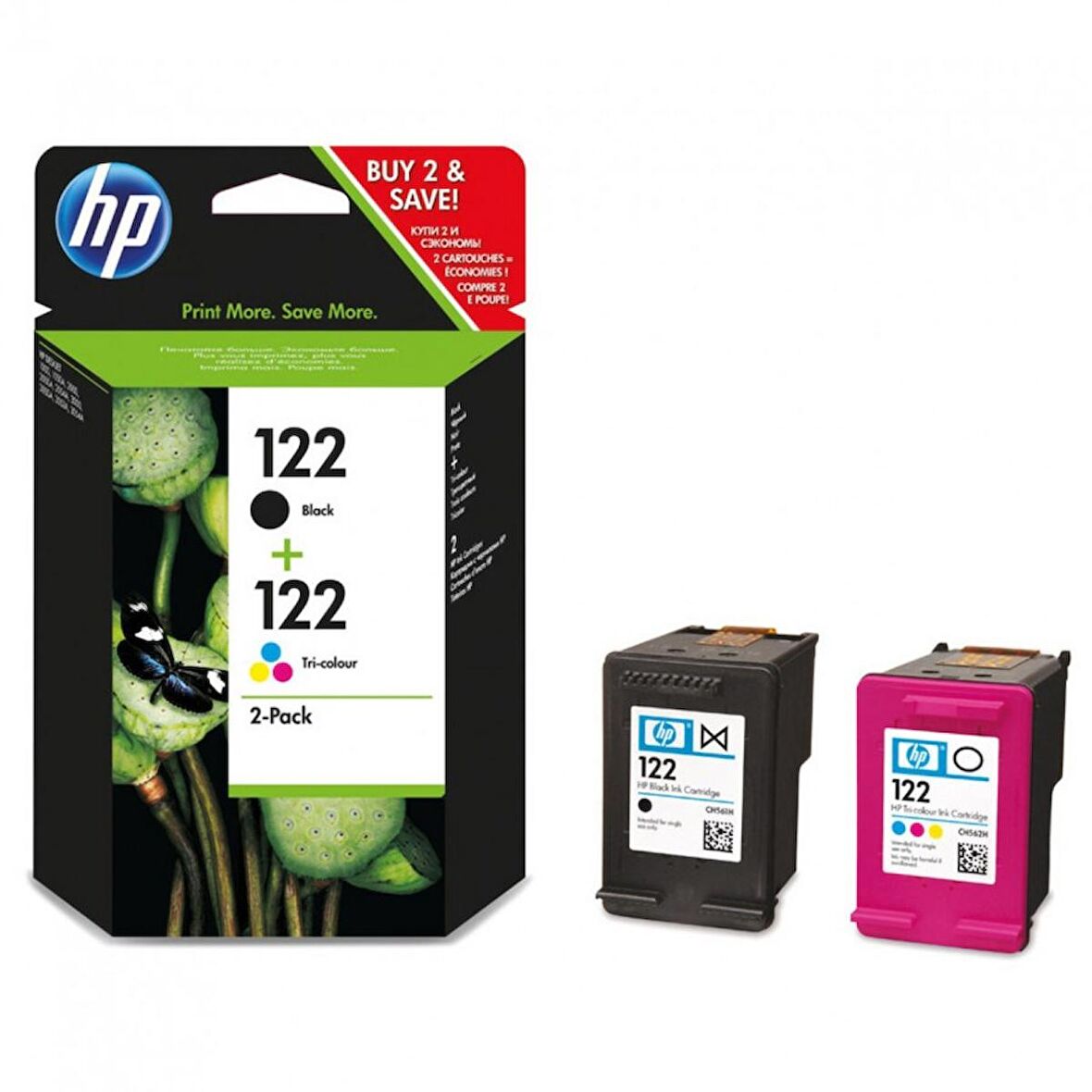 Hp 122 Cr340He Birleşik Siyah Kartuş