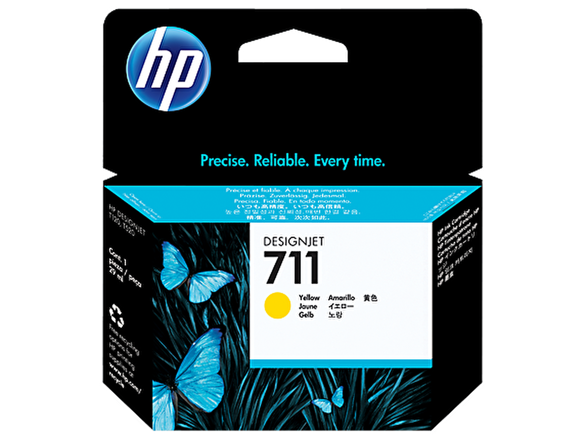 HP CZ132A (711) SARI 29 ML GENIS FORMAT MUREKKEP KARTUSU