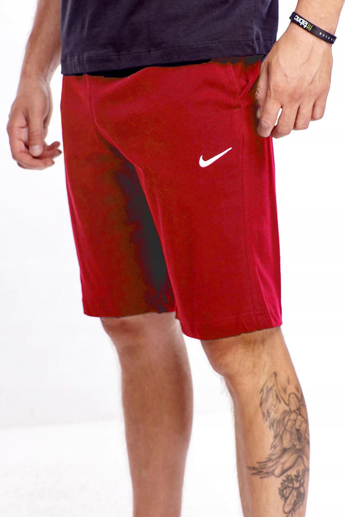 Nike Swoosh Yazlık İnce Pamuklu Şort Kırmızı