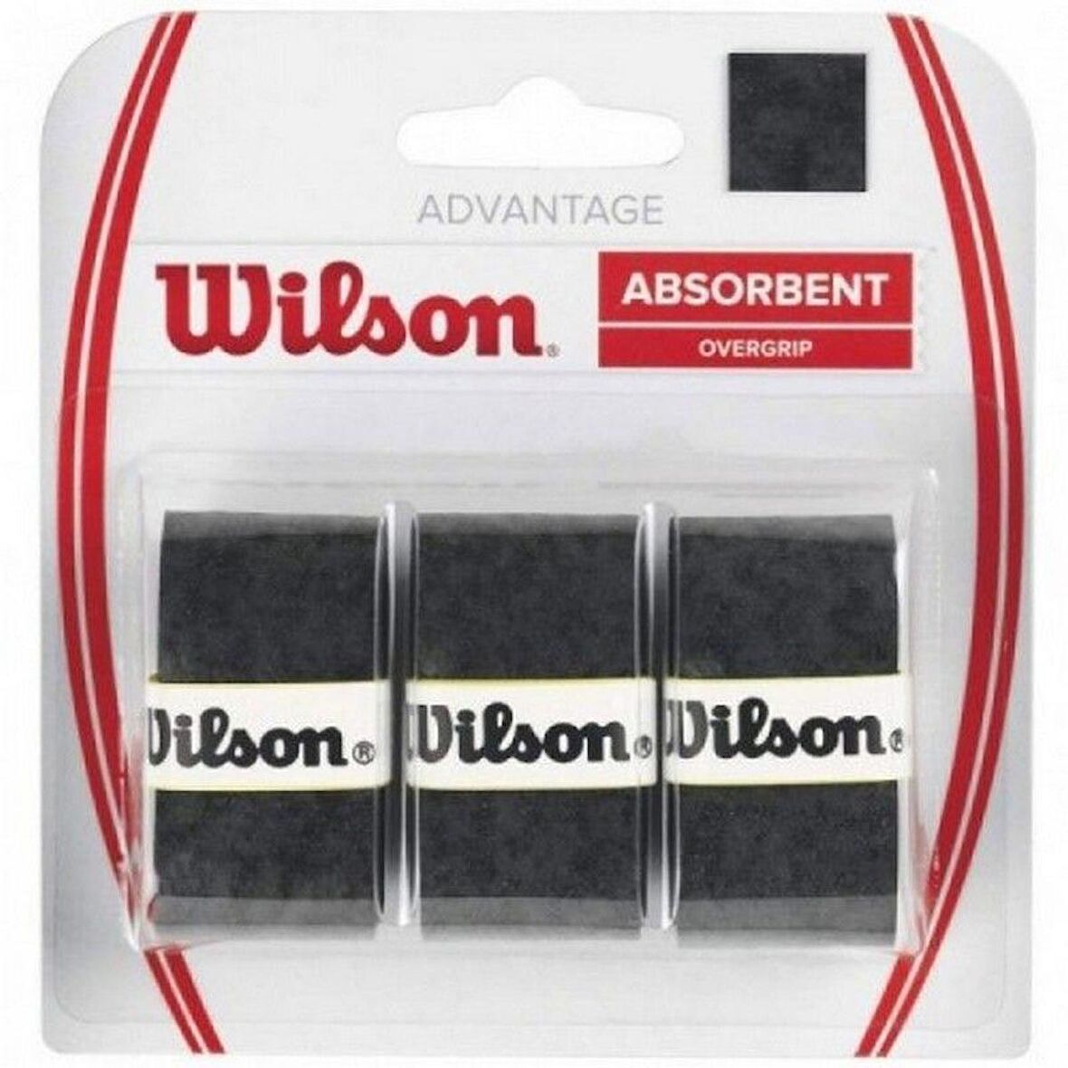 Wilson Advantage Absorbent 3'lü Siyah Tenis Gribi WRZ4033BK