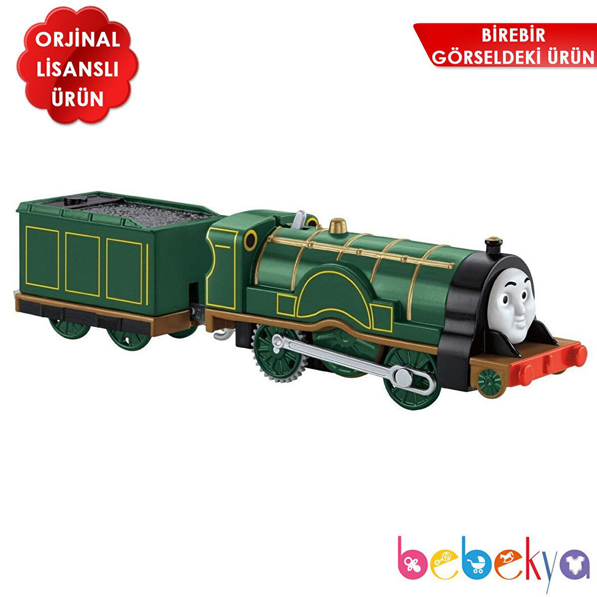 Orjinal Fisher Price Thomas ve Arkadaşları Motorlu Büyük Trenler EMILY Thomas & Friends TrackMaster Motorlu Tren