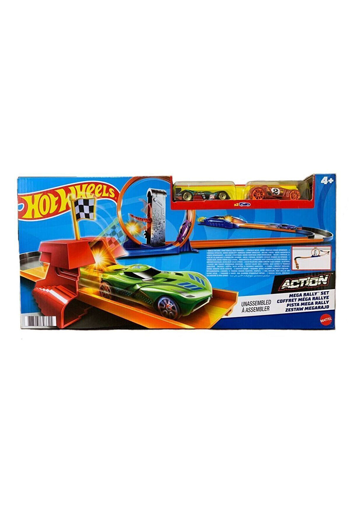 Hot Wheels Motor Yarışçıları 3in1 Oyun Seti - Turbo Race Set DNN83