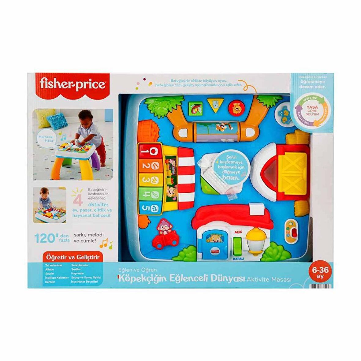 Fisher Price Eğitici Köpekçiğin Aktivite Masası