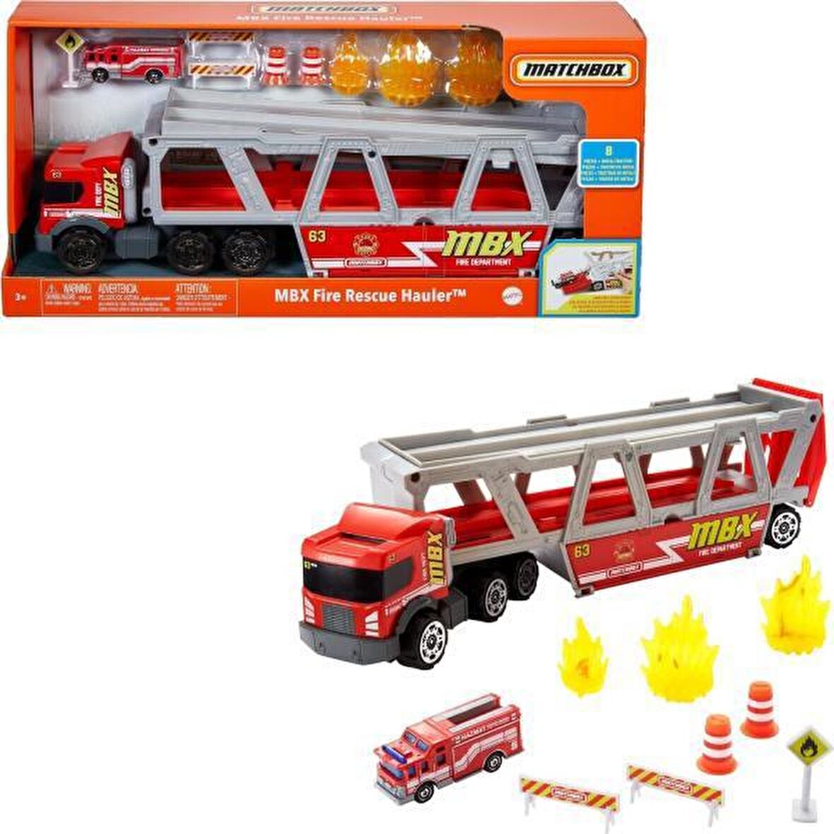 Matchbox Taşıyıcı İtfaiye Aracı Oyun Seti