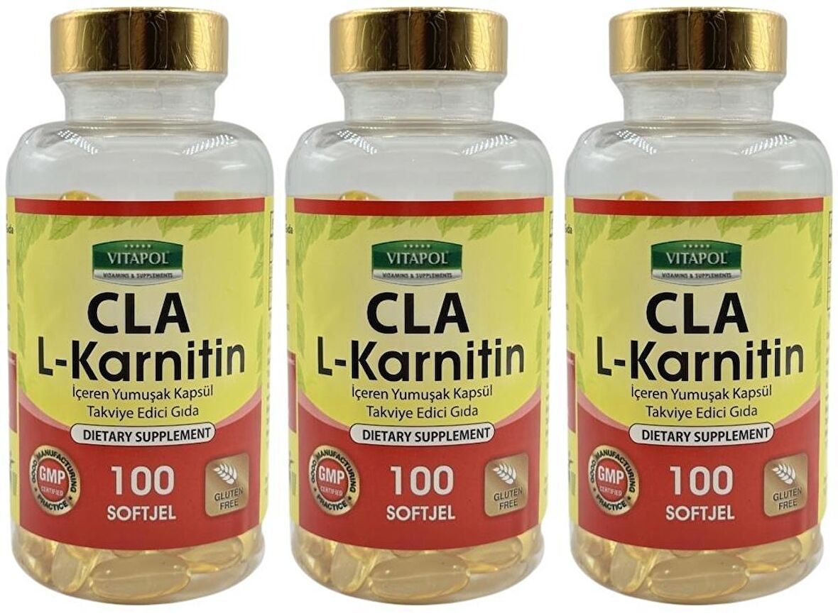 Vitapol Cla L-Carnitine 3x100 Softgel L-Karnitin