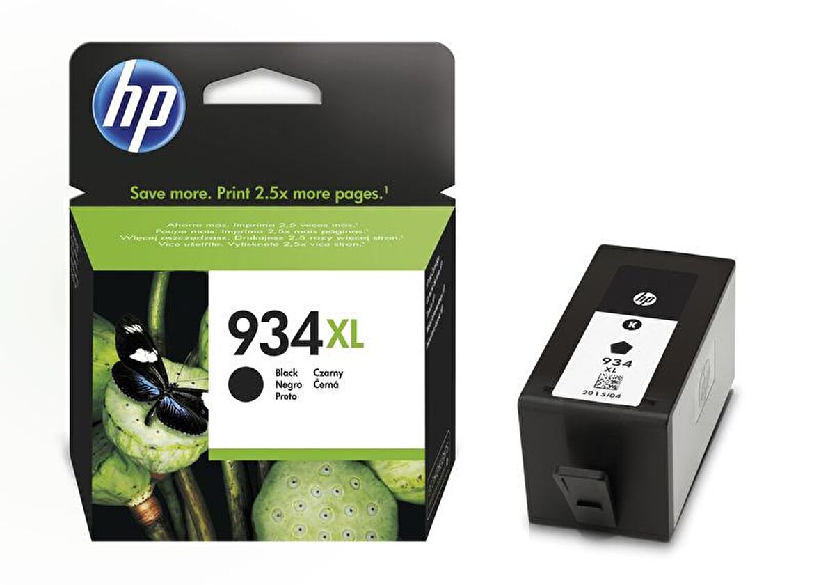 HP C2P23AE (934XL) SIYAH YUKSEK KAPASITELI MUREKKEP KARTUSU 1.000 SAYFA