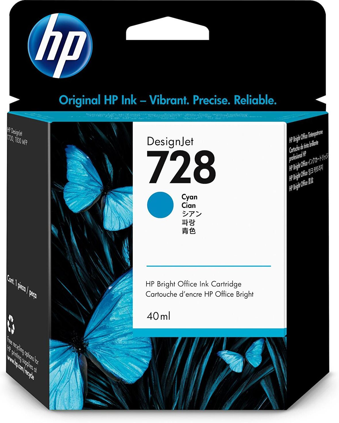 Hp 728 F9J63A Mavi Kartuş