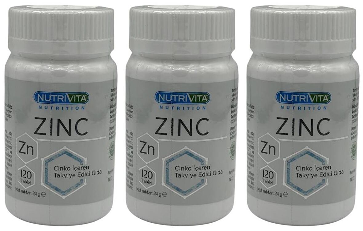Zinc 15 Mg Çinko 3x120 Tablet
