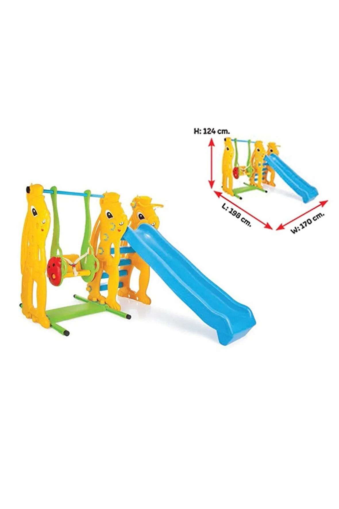 Lisinya193 Sincap Salıncak ve Kaydırak Seti